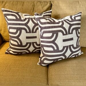 2 Down Rodeo Home- 20”x 20” pillows with premium feather hypoallergenic inserts